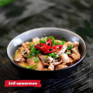 Ajam Kelapa - kip gegaard in kokos